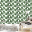 Tapeta Zieleń Natura Drzewa Palmy Sypialnia Salon