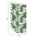 Tapeta Zieleń Natura Drzewa Palmy Sypialnia Salon