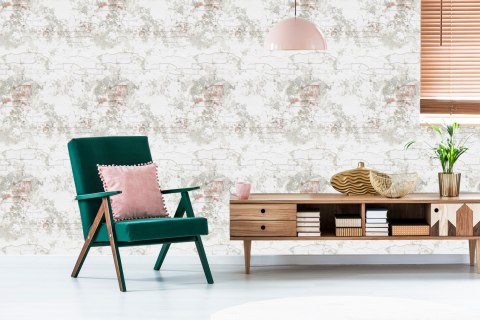 Tapeta Cegła Mur Retro