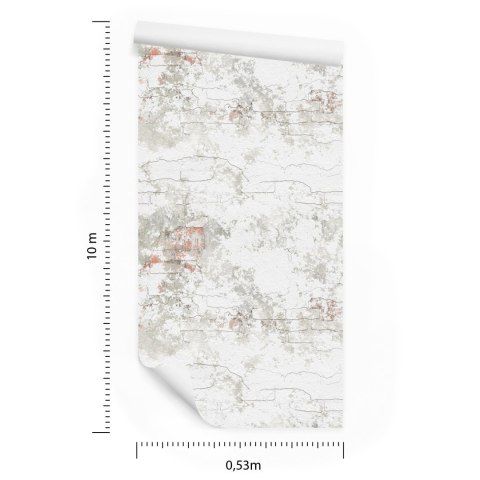 Tapeta Cegła Mur Retro