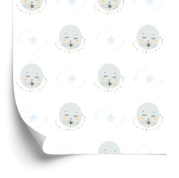 Tapeta Dla Dzieci Księżyce W Stylu Skandynawskim