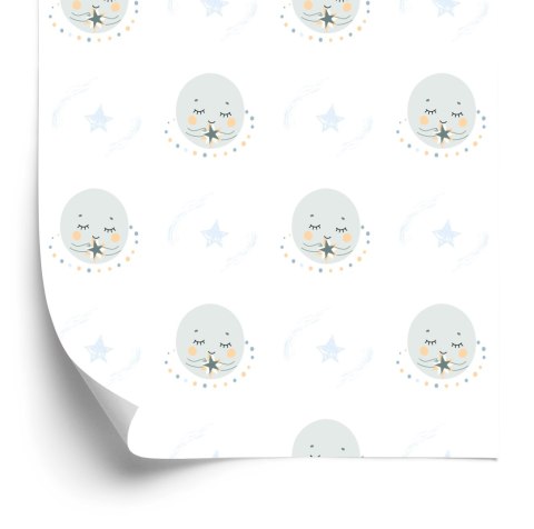 Tapeta Dla Dzieci Księżyce W Stylu Skandynawskim