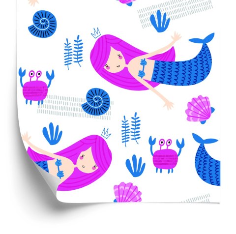Tapeta Dla Dzieci, Syreny W Stylu Skandynawskim