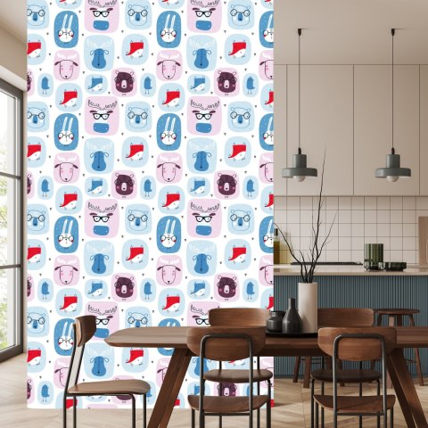 Tapeta Dla Dzieci Zające, Lisy, Styl Skandynawski