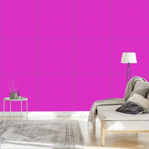 Tapeta Do Biura Nowoczesna Kolorowa Cegła