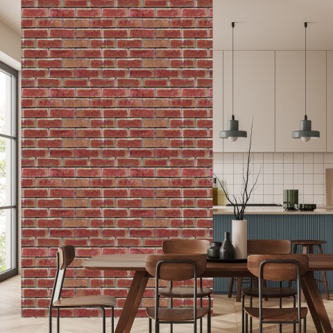 Tapeta Do Salonu Ceglana Ściana Cegły Efekt 3D