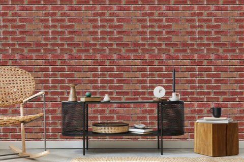 Tapeta Do Salonu Ceglana Ściana Cegły Efekt 3D