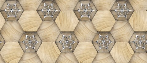 Tapeta Drewniane Wzory 3D