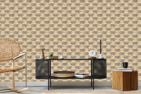 Tapeta Drewniane Wzory 3D