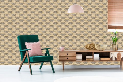 Tapeta Drewniane Wzory 3D