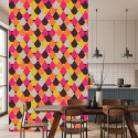 Tapeta Geometryczna - Kolorowe Romby