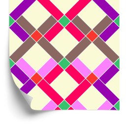 Tapeta Geometryczna - Kolorowe Romby