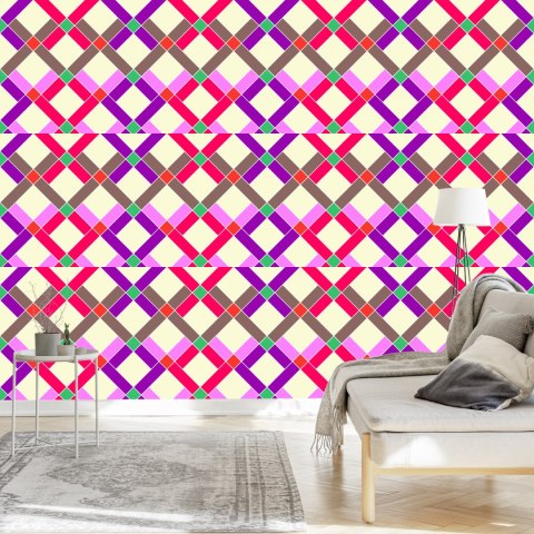 Tapeta Geometryczna - Kolorowe Romby