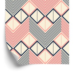 Tapeta Geometryczne Wzory W Stylu Retro