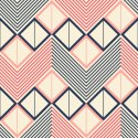 Tapeta Geometryczne Wzory W Stylu Retro