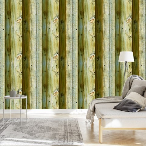 Tapeta Jasne Realistyczne Drewniane Deski