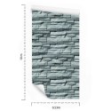 Tapeta Kamień Łupek W Odcieniach Szarości - Efekt 3D