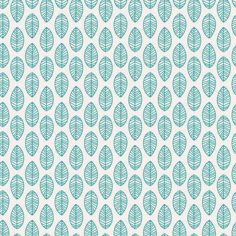 Tapeta Klasyczne Delikatne Liście W Stylu Retro