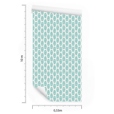 Tapeta Klasyczne Delikatne Liście W Stylu Retro