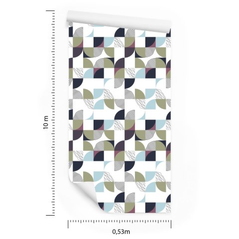 Tapeta Kolorowa Geometryczna Abstrakcja