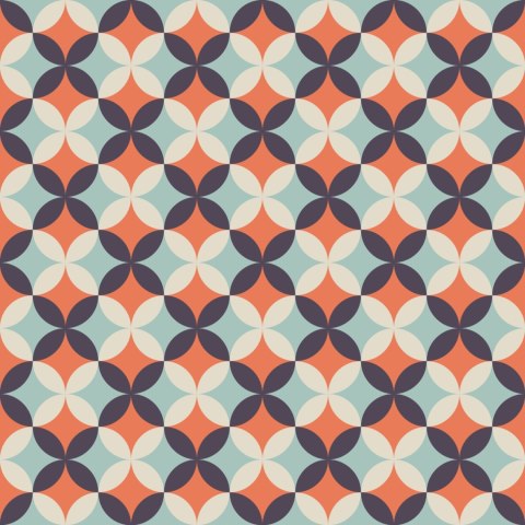 Tapeta Modne Wzory Retro