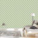 Tapeta Zielone Wzory Retro
