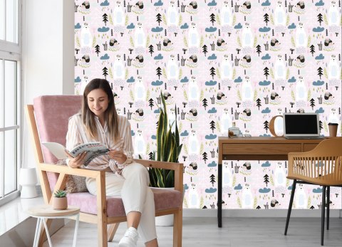 Tapeta Dla Dzieci - Leśne Zwierzątka