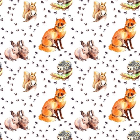 Tapeta Dla Dzieci - Zwierzęta Leśne