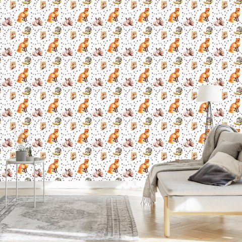 Tapeta Dla Dzieci - Zwierzęta Leśne