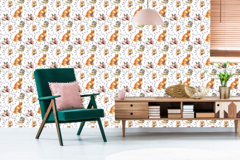 Tapeta Dla Dzieci - Zwierzęta Leśne