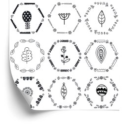 Tapeta Do Biura Liście, Rośliny, Styl Skandynawski