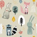 Tapeta Do Pokoju Dziecięcego Zwierzęta Leśne Las