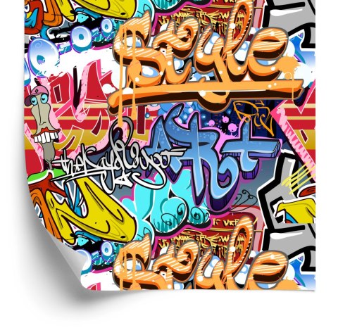 Tapeta Graffiti Na Ścianie