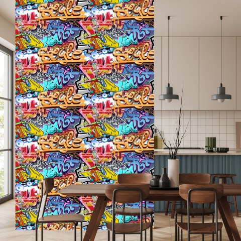 Tapeta Graffiti Na Ścianie