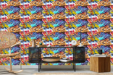 Tapeta Graffiti Na Ścianie