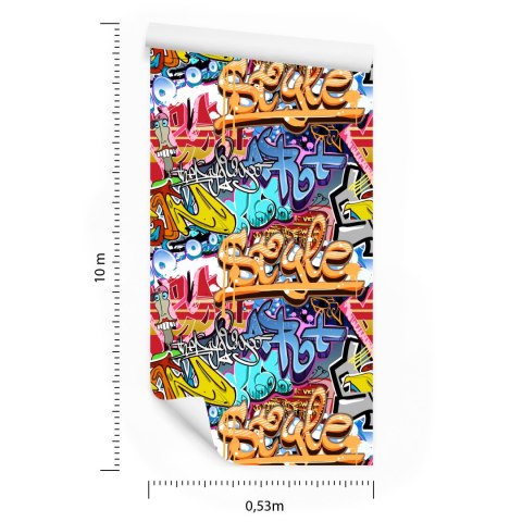 Tapeta Graffiti Na Ścianie