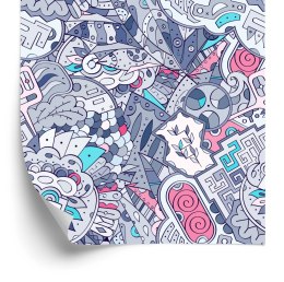 Tapeta Graffiti W Pastelowych Kolorach