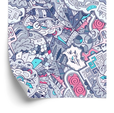 Tapeta Graffiti W Pastelowych Kolorach