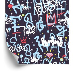Tapeta Graffiti Z Diamentami