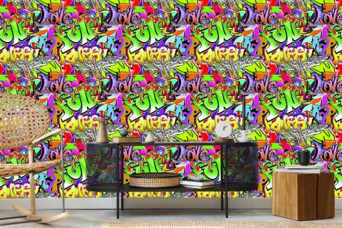 Tapeta Kolorowe Graffiti