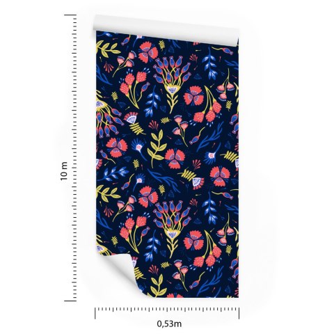 Tapeta Kwiaty Polne W Stylu Boho