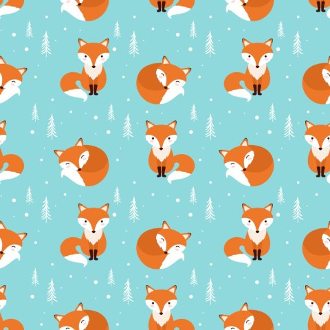 Tapeta Śpiące Liski W Lesie