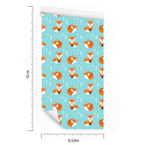 Tapeta Śpiące Liski W Lesie