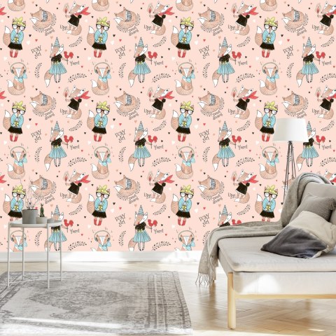 Tapeta Wesołe Liski Z Napisami