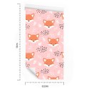 Tapeta Wesołe Lisy Z Roślinami