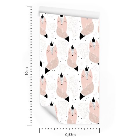 Tapeta Dla Dzieci - Lisie Księżniczki