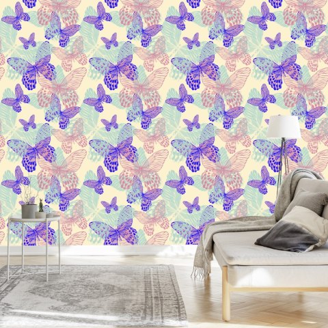 Tapeta Do Kuchni, Kolorowe Motyle, Natura