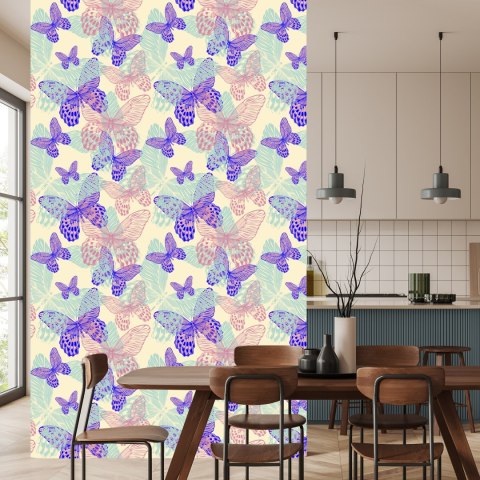 Tapeta Do Kuchni, Kolorowe Motyle, Natura