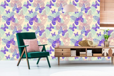 Tapeta Do Kuchni, Kolorowe Motyle, Natura