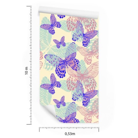 Tapeta Do Kuchni, Kolorowe Motyle, Natura